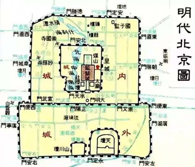 都以为北京方方正正,其实城墙缺一角你造吗?图片